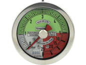 Hücobi Glyzerin-Manometer, Anschluss 1/4" hinten, 0 bis 25 bar, flüssigdüngerfest, 8123 006025 