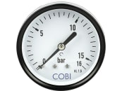 Hücobi Manometer, Anschluss 1/4" hinten, 0 bis 16 bar, 8126 006016 
