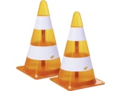 Rolly Toys® Pylon mit LED-Blinklicht orange; weiß, 2 St., 40 882 5 