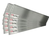 bellissa 10er VK-Set Rasenkante Metall (verzinkt) silver 118 x 19,5 cm bestehend aus 10 Stck. a. 118 cm, Nutzlänge 11,50 m 