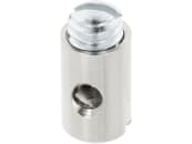Schraubnippel Ø Schaft 5 mm, Länge 8 mm, montiert, mit Gewindestift M 4 x 4 mm 