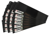 bellissa 18er VK-Set Rasenkante Metall Metallblech; verzinkt; pulverbeschichtet anthrazit 118 x 19,5 cm bestehend aus 18 Stck. a. 118 cm Nutzlänge 20,70 m 