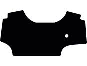 Fußmatte Velours schwarz, für Deutz-Fahr Traktor 5075 Keyline, 5095 Keyline, 5104 Keyline, ab Bj. 03.24 