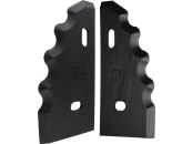 Industriehof® Messer links/rechts 195 x 90 x 5 mm, Bohrung 13 x 20 mm, für Futtermischwagen Gilioli, Himel, Italmix, Peecon 