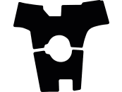 Fußmatte Velours schwarz, für Fendt Traktor 1038, 1042, 1046, 1050 Vario, mit Rückfahreinrichtung, ab Bj. 15 