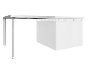 Biohort Seitendach 282 x 315 cm silver; metallic für HighLine 