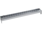 KERBL Futtertrog 100 x 10 cm Metall verzinkt, für Hühner, 71303 