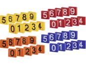 KERBL Halsbandnummer "Set 0 – 9", Kunststoff, 10 St. für Halsmarkierungsbänder bis 4 cm Breite, 
