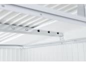 Biohort Ger&auml;tehaus AvantGarde mit Pultdach A7 260 x 300 cm silber; metallic Standardt&uuml;r 