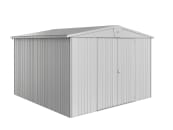 Biohort Gerätehaus Europa 7 316 x 300 cm silber; metallic Doppeltür Geräteschuppen, Gartenhaus Metall 
