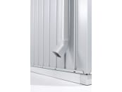 Biohort Regenfallrohr-Set 4 x 4 cm silber; metallic Fallrohr 