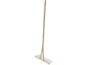 KERBL Kinderheurechen Holz 37 cm mit 11 Holzzähnen, 29215 