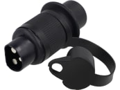 Herth + Buss Stecker 6 – 24 V, 3-polig, Flachsteckanschluss 6,3 mm, 