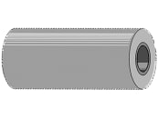 Industriehof® Einschweißbuchse Ø innen 30 mm; 43 mm, Ø außen 60 mm, für Zinken mit Gewinde M 28, 18100-33 