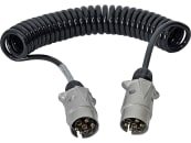 TRAILER POOL Spiralkabel 12 V 7-polig, 1 – 1,5 mm², für Zugfahrzeug/Anhänger, 014 000 238 