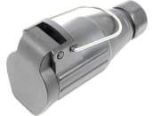 TRAILER POOL Steckdose 13-polig, 12 V, Schraubanschluss, mit Kappe und Aufhängebügel, Kunststoff, 014 000 129 