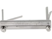 Suevia Achse 6 x 32 mm Edelstahl, mit Splinten, für Trogtränken, Thermotränken, Schwenktröge, Weidetröge, Schwimmerventile, 132.0507 