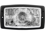 Fendt Hauptscheinwerfer links/rechts schwarz, Halogen H4, 12 V, für Traktor, Kabinendach hoch, G260900020070 Fendt Hauptscheinwerfer links/rechts schwarz, Halogen H4, 12 V, für Traktor, Kabinendach hoch, G260900020070