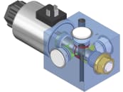 3/2-Wegeventil "TB" mit Leck&ouml;lanschluss, 12 V, G 3/4" IG, 100 l/min 