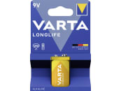 VARTA Batterie Alkaline Longlife Blockbatterie; 6LP3146 9 V/565 mAh, 1 St. Blister, 4122101411 