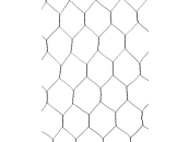 Baumschutzgitter 32 x 100 cm, Maschen 50 mm 6-Eck-Geflecht, Stahl, blank, 100 St. 