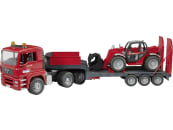Bruder® Modell "MAN TGA Tieflader mit Manitou Teleskoplader" 1:16, 02774 Bruder® Modell "MAN TGA Tieflader mit Manitou Teleskoplader" 1:16, 02774