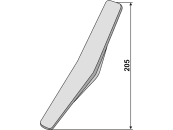 Industriehof® Aufschweißspitze links/rechts, für Amazone Rütteleggenzinken RH-44 V/H, RH39P 