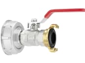 Geka® Adapter G 3/4" IG; S 60 x 6 IG mit Kugelhahn und GeKa Schnellkupplung, für IBC-Tank, 30.0045.8 Geka® Adapter G 3/4" IG; S 60 x 6 IG mit Kugelhahn und GeKa Schnellkupplung, für IBC-Tank, 30.0045.8