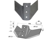 Industriehof® Flügelschar 350 mm für Kerner Komet, 101.KER-03 