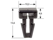 Herth + Buss Kabelbindersockel gesteckt, Spreizanker, 10,2 x 4,6 x 15,6 mm, 50 265 750 