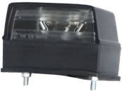 Kennzeichenleuchte mit P2G-System links/rechts, schwarz, quadratisch, 102 x 57 x 44 mm 