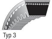 Keilriemen 9,5 x 820 mm für Fahrantrieb 