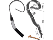 Industriehof® Schleppzinken 620 x 10 mm, ohne Verschleißteil, für Köckerling Vario, 10.1196 