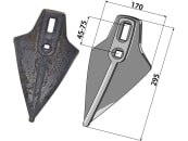 Industriehof® Gänsefußschar 170 x für Amazone/BBG, 101.1139A 