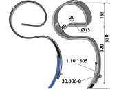 Industriehof® Kultureggenzinken 530 x 10 mm für Väderstad, 1.1136 