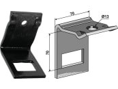 Industriehof® Zinkenhalter "D" für Kultizinken 45 x 10 mm, Passender Rahmen 60 x 60 mm für Dal-Bo, 1.HH17-3521 