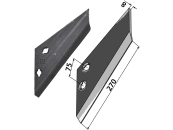 Industriehof® Scharflügel rechts, 270 mm, Abstand Bohrungen 75 mm für Landsberg, Pöttinger, 101.LAN-01R 