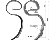 Industriehof® Großfederzinken 760 x 12 mm, mit Schar, für Köckerling: Allrounder, 101.310722 