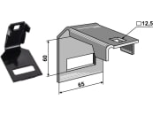 Industriehof® Zinkenhalter "A" für Kultizinken 45 x 10 mm, Passender Rahmen 50 x 50 mm für Dal-Bo, Väderstad, 1.HH998 