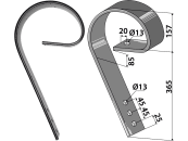 Industriehof® Schleppzinken 522 x 10 mm, ohne Verschleißteil, für Dal-Bo, Doublet Record, HE-VA, 10.1052 