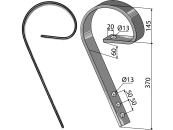 Industriehof® Schleppzinken 515 x 10 mm, ohne Verschleißteil, für Dal-Bo, 10.1054 