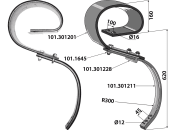 Industriehof® Blattfederzinken "Titan" 780 x 14 mm; 22 mm, für Grubberzinken "TITAN", 101.301221 