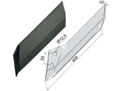 Industriehof® Scharflügel links/rechts, 400 mm, Abstand Bohrungen 55 mm für Lemken Kristall 