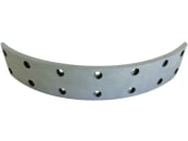 Bremsbelag, 335 x 60 x 7 mm, Ø 350 mm, Bohrungen 14, für Traktor Deutz-Fahr, Hanomag, Hela, Perrot, Schlüter 