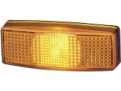 Hella® Seitenmarkierungsleuchte quadratisch, links/rechts, 110 x 40 x 25 mm, Anbau; waagerecht; senkrecht, E1 86; E17 378; 024544, 2PS 006 717-031 