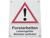 Warnbanner "Forstarbeiten" 450 x 550 mm 