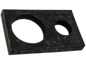 Halteplatte Gummi, 135 x 80 x 15 mm für Höhenverstellzylinder FH800 Holder 