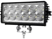 LED-Arbeitsscheinwerfer 2.700 lm 36 W, 12 – 28 V, 12 LEDs, rechteckig , Funkentstörung Klasse 3 