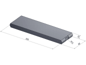 MWS Gegenmesser 300 x 80 x 20 mm glatt, für Holzhächsler Schliesing 300 MX, 330 MX, 400 MX, 20-0300-01-01-0 