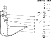 Lister Tränkebecken SB 12 KU BACTO® PROTECT Explo-Zeichnung 